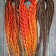 Комплект Бохо кос "Янтарь". Дреды. Ural braids (ural-braids). Интернет-магазин Ярмарка Мастеров.  Фото №2