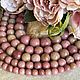 Родонит натуральный бусины 6, 8 мм. Бусины. Divine Gems. Ярмарка Мастеров.  Фото №4