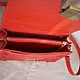 Women's leather crossbody bag red. Crossbody bag. Finist (tisneniekozhi). My Livemaster. Фото №5