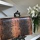 Python clutch, genuine leather, Italy. Vintage bags. Dutch West - Indian Company. Online shopping on My Livemaster.  Фото №2
