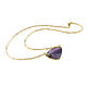 Purple amethyst pendant, amethyst pendant in gold. Pendants. Irina Moro. My Livemaster. Фото №5