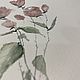 Order 'Fragile' watercolor, flowers, pink. Nadezda Perova. Livemaster. . Pictures Фото №3