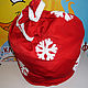 A giant bag with the bottom of Santa Claus. Gift pouch. clubanimatorov. My Livemaster. Фото №4