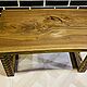 Столик журнальный карагач. Столы. Wood-steel-1. Ярмарка Мастеров.  Фото №5