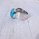 Copy of Silver  earring with turquoise. Rings. Symbols (VECH-SIMVOL). Online shopping on My Livemaster.  Фото №2