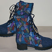 Обувь ручной работы handmade. Livemaster - original item Women`s Felted Boots Gems-Heel. Handmade.