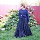 Order Graphite black boho style skirt. Linen cotton. Boho-Eklektika. Livemaster. . Skirts Фото №3