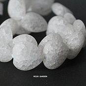 Материалы для творчества handmade. Livemaster - original item Snow quartz, heart, matte (No№114). Handmade.