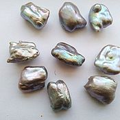 Материалы для творчества handmade. Livemaster - original item grey baroque pearls 13-17h16-21 mm. Handmade.