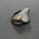 Ring gilding black rhodium from 925 sterling silver PS0022. Rings. Sunny Silver. My Livemaster. Фото №6