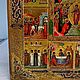 Винтаж: Двунадесятые праздники, икона рубеж 19-20 вв. Иконы винтажные. Antikvarbuk. Ярмарка Мастеров.  Фото №4