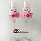 Wedding set of 'soft pink'. Wedding glasses. Karina Wedding Accessories. Ярмарка Мастеров.  Фото №4