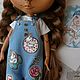 Комбинезон для кукол блайз. Blythe clothes doll outfit. Одежда. Одежда для кукол. Ручная работа lentochka_handmade (chikacheva). Ярмарка Мастеров.  Фото №4