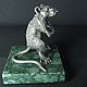 A rat on its hind legs. A rat made of silver . Table decoration. Easter souvenirs. GALANI. My Livemaster. Фото №4