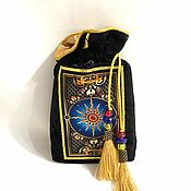 Фен-шуй и эзотерика handmade. Livemaster - original item Gilded Tarot bag for cards. Handmade.