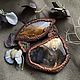 Copper pendant with petersite, moss agate and uvarovite. Pendant. Ural Jeweler (artelVogul). Online shopping on My Livemaster.  Фото №2