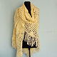 Knitted cream shawl, Shawls, Moscow,  Фото №1