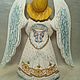 Ангел резной из дерева с росписью. Статуэтка. Никита (angelrezba). Интернет-магазин Ярмарка Мастеров.  Фото №2
