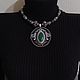 Order Necklace with soutache pendant and braided beads. nata-sabirova.handmade jewelry. Livemaster. . Necklace Фото №3