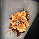 Copy of Copy of Flower from leather brooch peony. Brooches. silkjardin (silkjardin). My Livemaster. Фото №4