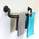Wall-mounted towel rack in loft style. Clothes Hangers and Hooks. dekor-tseh. Online shopping on My Livemaster.  Фото №2