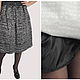 Black and white cotton classic MIDI skirt. Skirts. Yana Levashova Fashion. My Livemaster. Фото №5