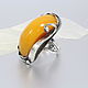 Order Ring amber silver 925 ALS0034. Sunny Silver. Livemaster. . Rings Фото №3