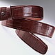 Order Handmade Crocodile Genuine Leather Belt IMA3400VKK1. CrocShop. Livemaster. . Straps Фото №3