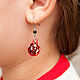 Заказать Earring 'Pomegranate'. Romanycheva Natalya (RONA). Ярмарка Мастеров. . Earrings Фото №3