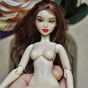 Шарнирная полиуретановая кукла голышка Роза