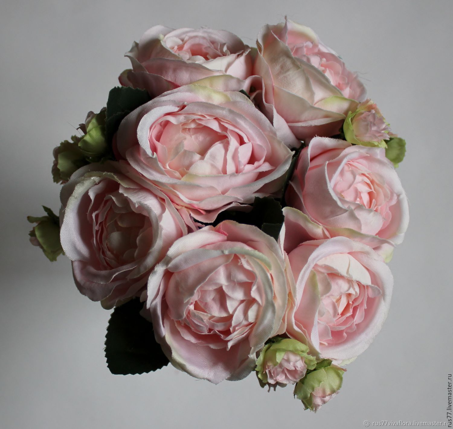 Букет винтажных роз с гортензией. в интернет-магазине на Ярмарке Мастеров Цветы 