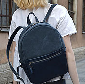 Women's leather backpack Look