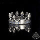 Заказать Роскошное кольцо Корона с бриллиантами и сапфирами. Darshain JEWELRY. Ярмарка Мастеров. . Кольца Фото №3