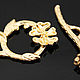 Замочек тоггл Matt Gold plated  Южная Корея, Фурнитура для украшений, Москва,  Фото №1