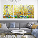 Modular golden painting with potala Tree of Life. Gustav Klimt, Pictures, St. Petersburg,  Фото №1
