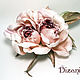 Order Rose brooch 'Martha'. Silk flowers, cloth flowers. Dizani. Livemaster. . Flowers Фото №3