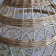 The shade 'Fishnet' from willow twigs. Lampshades. Elena Shitova - basket weaving. My Livemaster. Фото №4