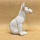 The bull terrier sits a porcelain figurine. Figurines. Veselyj farfor. My Livemaster. Фото №4