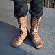 Medieval leather boots. High Boots. Workshop Sokol. My Livemaster. Фото №4