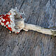 Textile brooch-mushroom Toadstool - Fly Agaric. Brooches. Heat hands (TeplOlino). My Livemaster. Фото №6