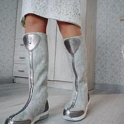 Обувь ручной работы handmade. Livemaster - original item Felted boots, women`s, high. Handmade.
