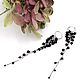 Серьги с черной шпинелью, родий Серьги грозди, длинные. Серьги классические. MariSlava АВТОРСКИЕ УКРАШЕНИЯ. Ярмарка Мастеров.  Фото №5