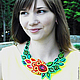 Колье "Жар-птица". Колье. Natalya Limonelle. Ярмарка Мастеров.  Фото №4
