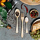 Juego de cubiertos-tenedor, grande y cucharaditas. VLN1, Spoons, Novokuznetsk,  Фото №1