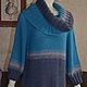 Dress - tunic knitted 'Turquoise' handmade. Dresses. DominikaSamara. My Livemaster. Фото №4