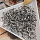 20 PCs. Double jump rings 6 mm in STEEL (Ref. 3007), Accessories for jewelry, Voronezh,  Фото №1