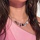 Колье с элементами Swarovski. Колье. Bliss_jewelry  (anamaliya). Интернет-магазин Ярмарка Мастеров.  Фото №2