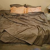 Для дома и интерьера handmade. Livemaster - original item Bed linen. Turkish satin. Handmade.