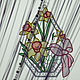 The decoration on the window Daffodils. Stained glass. Ma-rine. Online shopping on My Livemaster.  Фото №2