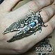 Silver ring 'Cicada' Labradorite beetle blue. Rings. Shard Noir - handmade jewelry. Online shopping on My Livemaster.  Фото №2